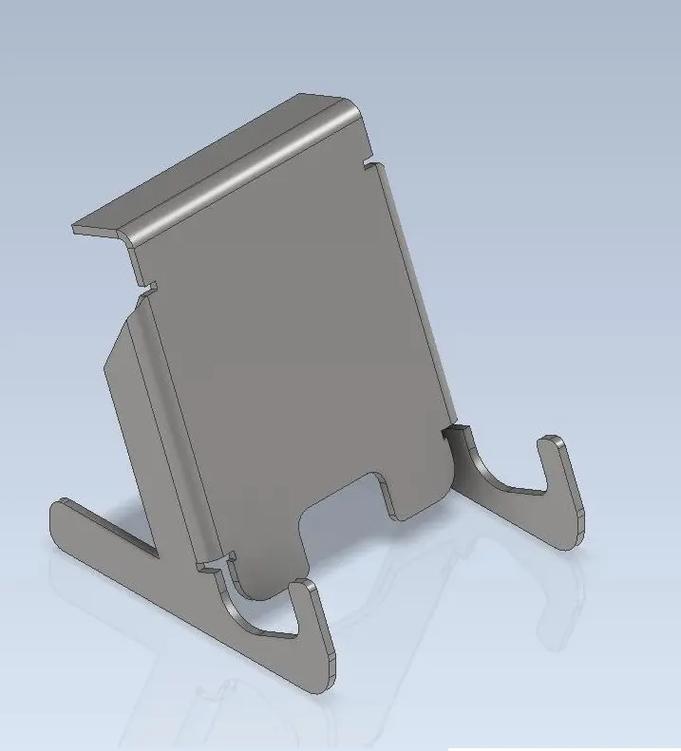 圖紙來了:鈑金手機支架.#solidworks教學 #機械設